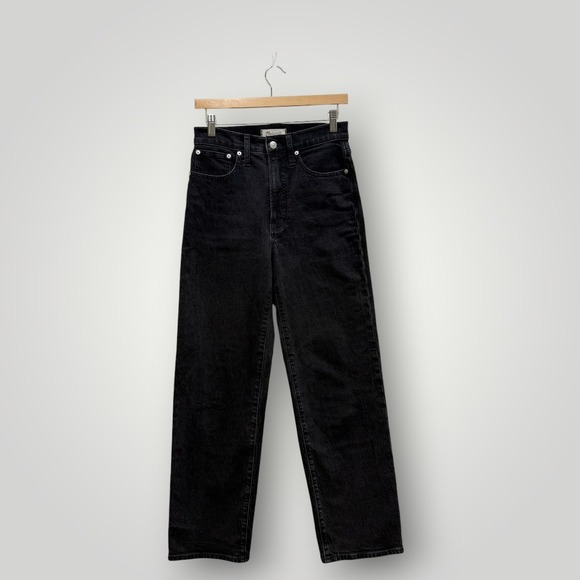 Madewell Denim - Madewell The Perfect Vintage Wide-Leg Jean Black Denim 26 DM6212